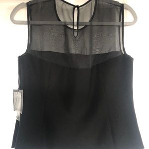 Carlisle Woman's Sheer Yoke Tank Tempest